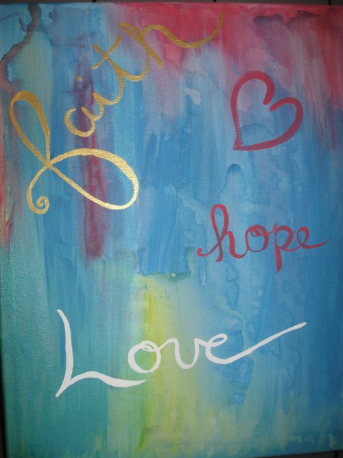 faith hope love painting