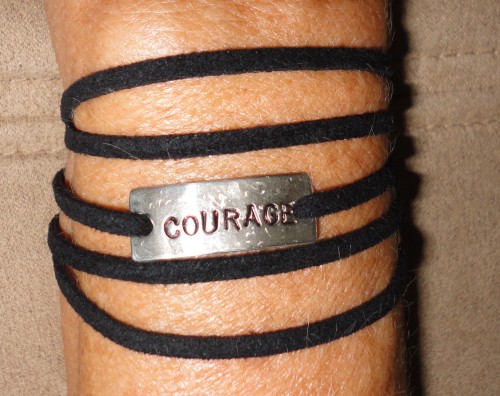 courage wrap bracelet from The Run Home