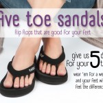 toe sox 5 toe sandals info