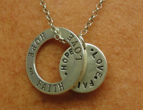 love hope faith necklace