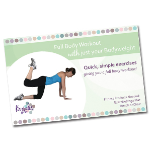body weight workout exercise cards