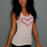 divine blessings love tank top in white