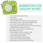 affirmations for eating healthy, eating well