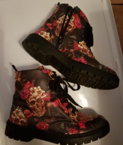 T.U.K. Skull & Roses Ealing Boots