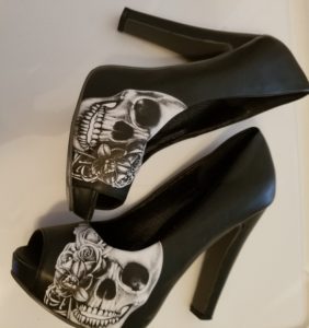 metal mulisha heartless peep toe pumps